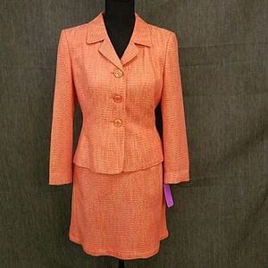 2 piece coral suit